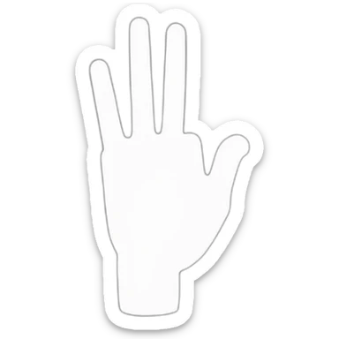 vulcan salute sticker