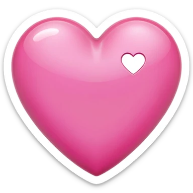 Heart color pink sticker