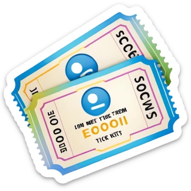 Movie tickets sticker