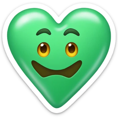 corazón 🧡 verde azulado sticker