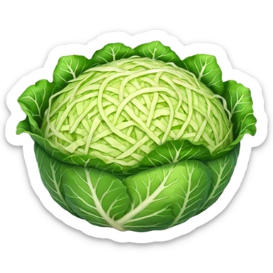 a big pile of grated cabbage sticker
