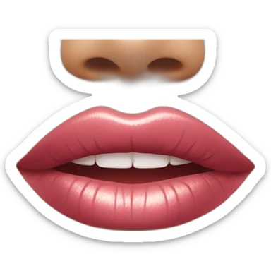 Lip gloss stick sticker