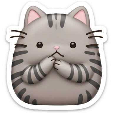 Pusheen facepalm sticker