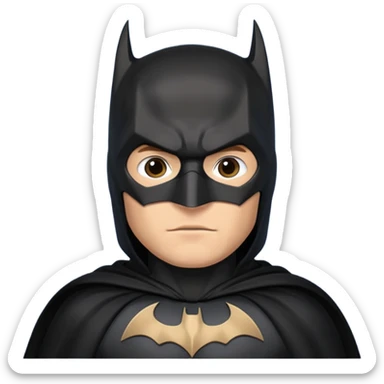 Un hombre vestido de batman sticker
