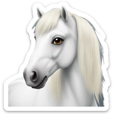 White welsh pony sticker