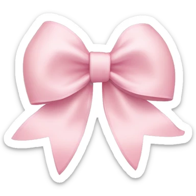 Light pink bow sticker