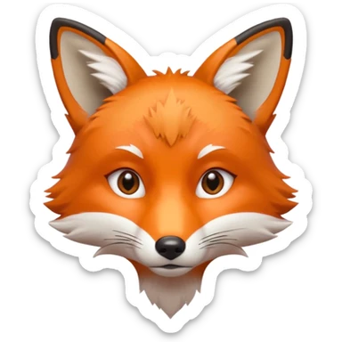 photographer fox sticker