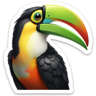 Thai lime toucan sticker