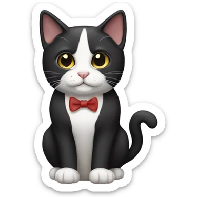 Tuxedo cat sticker
