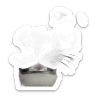 Un lion qui mange un serpent sticker