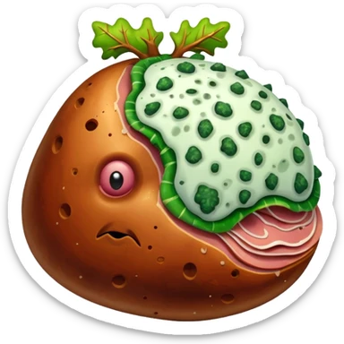 rotting ham sticker