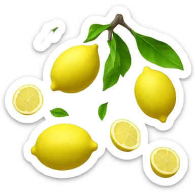 3D Lemon  sticker