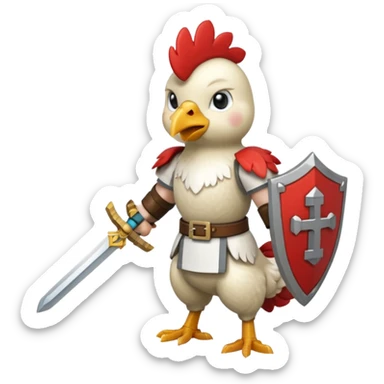 Chicken jockey Minecraft  sticker