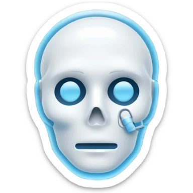 3D render of Chalk Outline, forensic investigation aesthetic, sterile clinical lighting, cool blue undertones, sharp high-contrast details, professional clean look. sticker