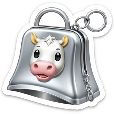 cow bell collar sticker