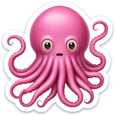  SPAM meat monalisa squid monster pink ink sticker