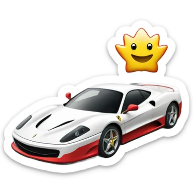 ferrari and shell sticker