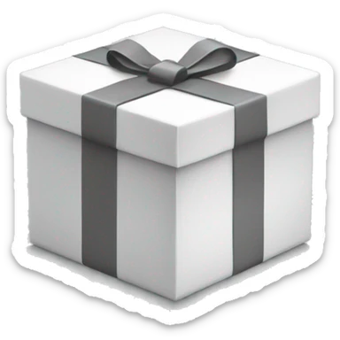 One color gift box  sticker