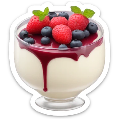 Panna cotta sticker