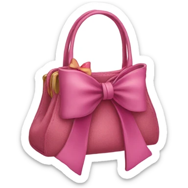 Purse with bows sticker