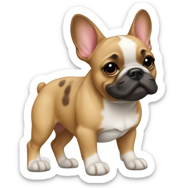Fawn French bulldog sticker