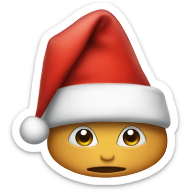 Santa hat no person sticker