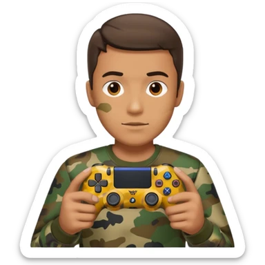 homme-avec-manette-ps4-camouflage sticker