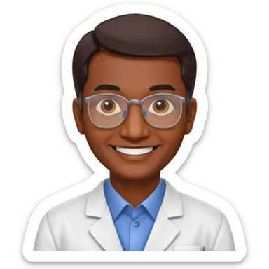 A portrait of Dr. V. Arunachalam, M.B.B.S. sticker