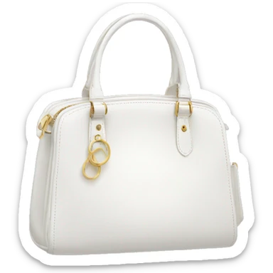 White purse sticker