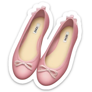 Miu miu ballet flats sticker