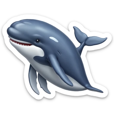 Whale sticker