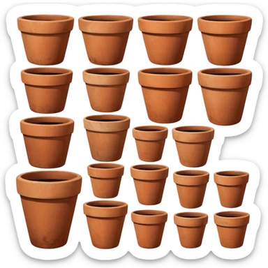 flower pots sticker
