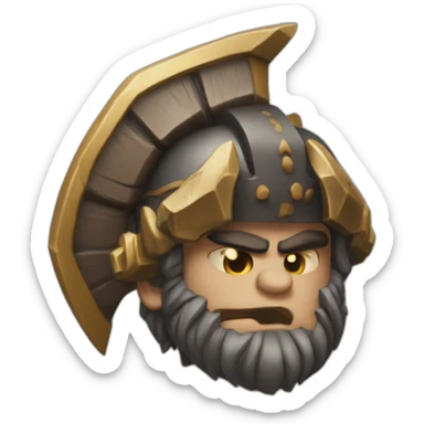 Clash of clan barbarian king emoji sticker