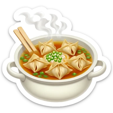 Wonton soup sticker