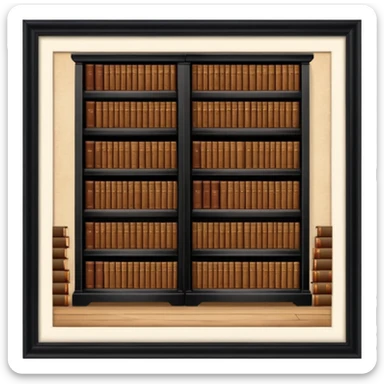 archives room 18th century sticker