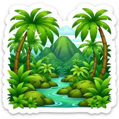 jungle sticker