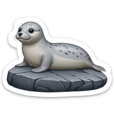 Harbor seal sticker