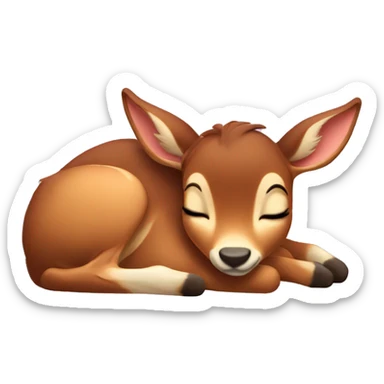 Bambi sleeping sticker