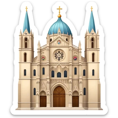 Create an emoji representing Burgos cathedral sticker