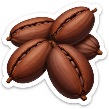 now generate beans of cocoa sticker