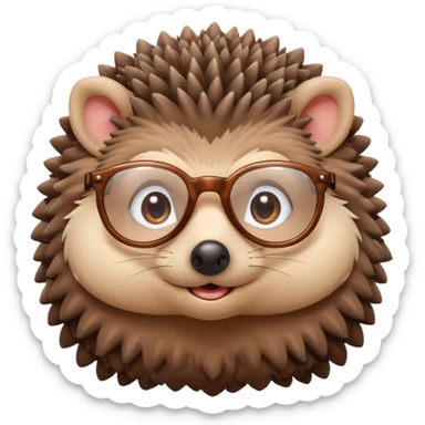 a cute hedgehog with glasses




















 sticker