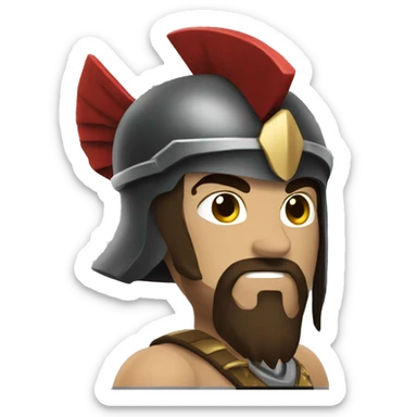 spartan warrior male rpg sticker