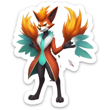  Delphox Full body sticker