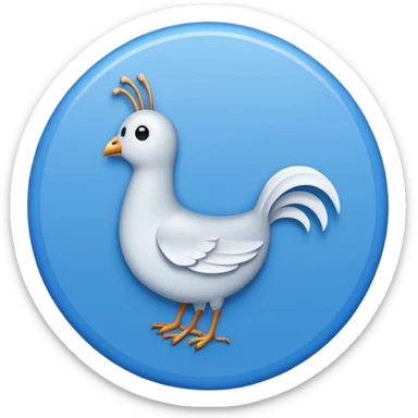 Generate an emoji. A white tick in the blue circle. (Such as TikTok verified tick) sticker