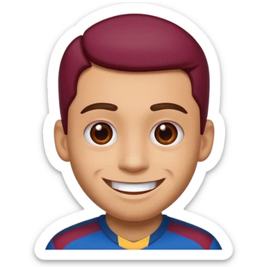Insta emoji fc barcelona sticker