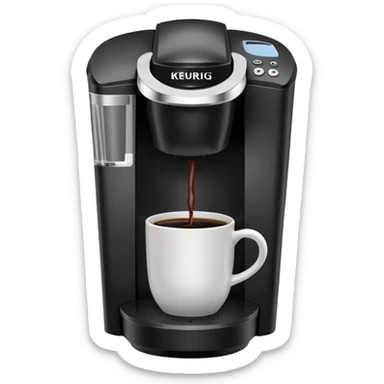 A keurig machine, the coffee machine that takes the k-cups sticker