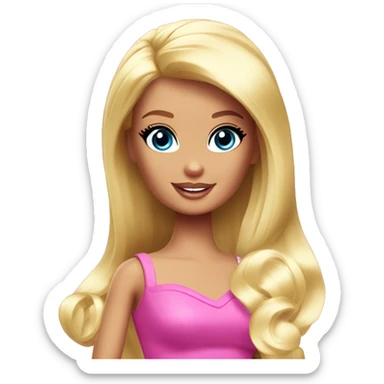 Barbie poni  sticker