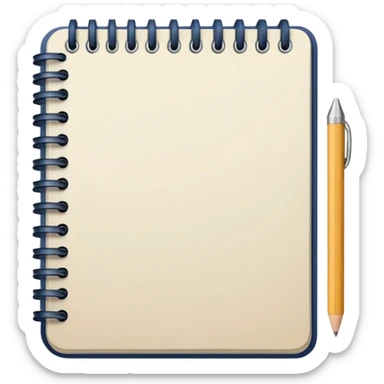 patterned notebook sticker