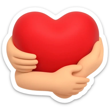 Heart,  hug sticker