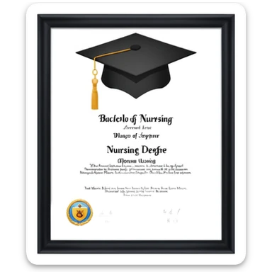 Bachelors degree in nursing sticker